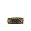 Large ceinture en chaînes tressées et cuir Large ceinture en chaînes tressées et cuir
