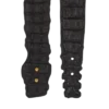 Large ceinture en cuir imprimé crocodile