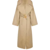 Long trench-coat en gabardine de coton Long trench-coat en gabardine de coton