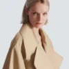 Long trench-coat en gabardine de coton Long trench-coat en gabardine de coton
