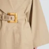 Long trench-coat en gabardine de coton Long trench-coat en gabardine de coton