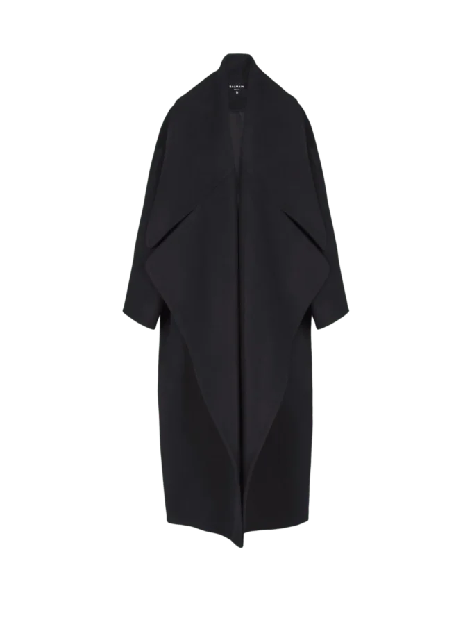 Manteau cape oversize en laine