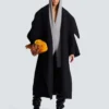 Manteau cape oversize en laine