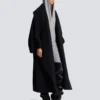 Manteau cape oversize en laine