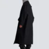 Manteau cape oversize en laine