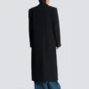 Manteau long en laine grain de poudre Manteau long en laine grain de poudre