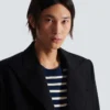 Manteau long en laine grain de poudre Manteau long en laine grain de poudre