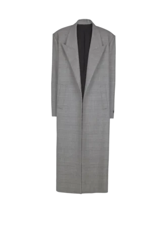 Manteau oversize en laine Prince de Galles Manteau oversize en laine Prince de Galles