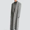 Manteau oversize en laine Prince de Galles Manteau oversize en laine Prince de Galles