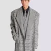 Manteau oversize en laine Prince de Galles Manteau oversize en laine Prince de Galles
