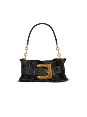 Mini sac Anthem en cuir de veau gaufré imprimé crocodile Mini sac Anthem en cuir de veau gaufré imprimé crocodile