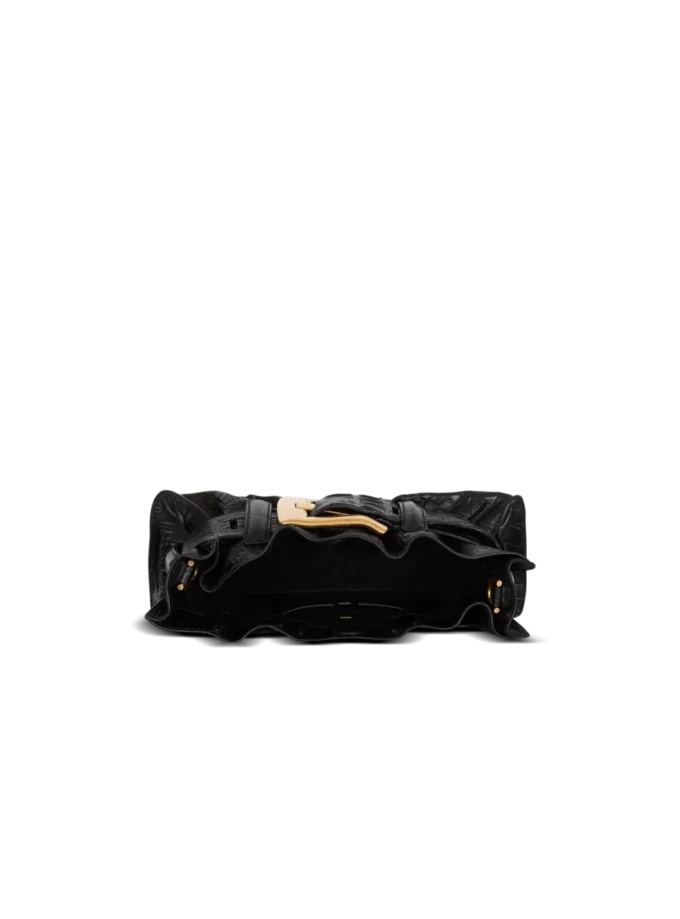Mini sac Anthem en cuir de veau gaufré imprimé crocodile Mini sac Anthem en cuir de veau gaufré imprimé crocodile