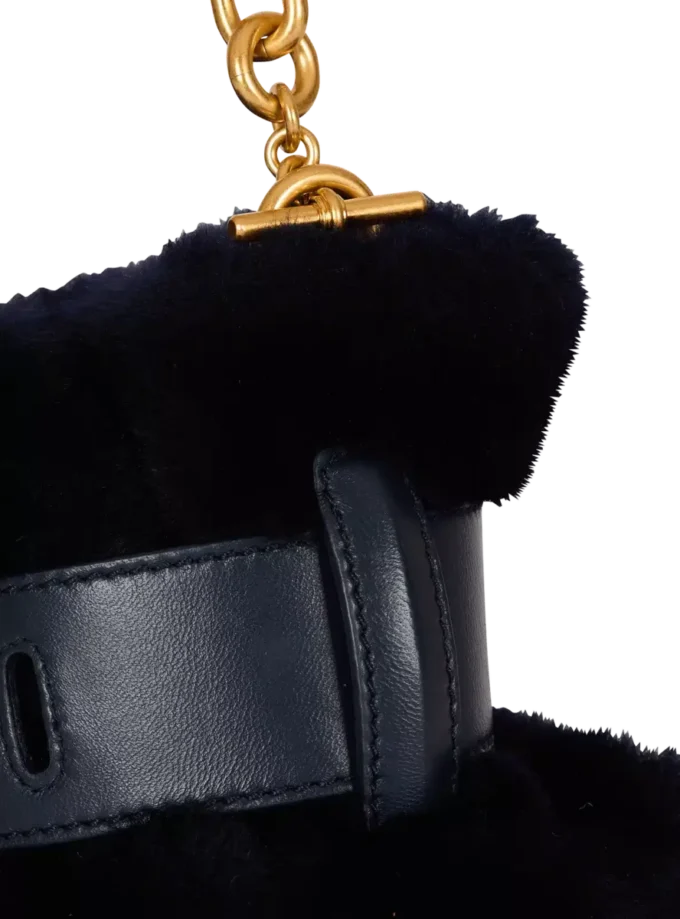 Mini sac Anthem en peau lainée