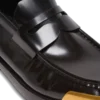 Mocassins en cuir verni à bout carré Mocassins en cuir verni à bout carré