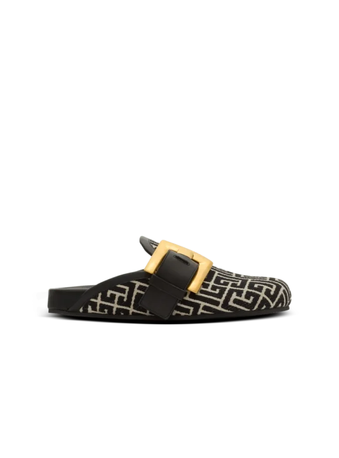 Mules Anthem en toile jacquard avec monogramme PB Mules Anthem en toile jacquard avec monogramme PB