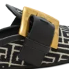 Mules Anthem en toile jacquard avec monogramme PB Mules Anthem en toile jacquard avec monogramme PB