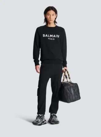 Pantalon de jogging cargo avec imprimé Balmain Paris Pantalon de jogging cargo avec imprimé Balmain Paris