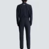 Pantalon droit en laine à fines rayures Pantalon droit en laine à fines rayures