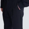 Pantalon droit en laine à fines rayures Pantalon droit en laine à fines rayures