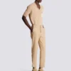 Pantalon droit en toile ajusté