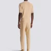 Pantalon droit en toile ajusté