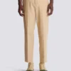 Pantalon droit en toile ajusté
