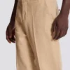 Pantalon droit en toile ajusté