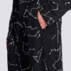 Pantalon en crêpe avec motif Constellation en strass
