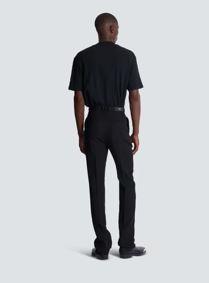 Pantalon en laine à pinces