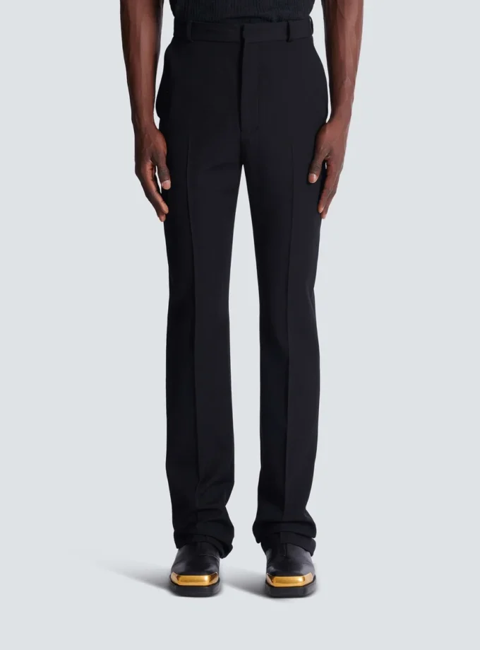 Pantalon en laine à pinces