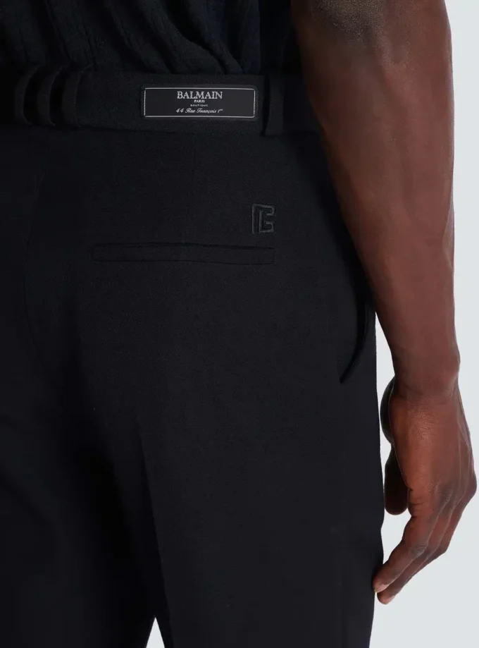 Pantalon en laine à pinces