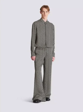 Pantalon fluide monogrammé Pantalon fluide monogrammé