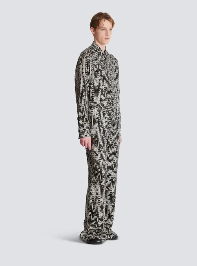 Pantalon fluide monogrammé