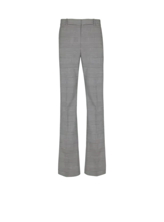 Pantalon à pinces en laine Prince de Galles Pantalon à pinces en laine Prince de Galles