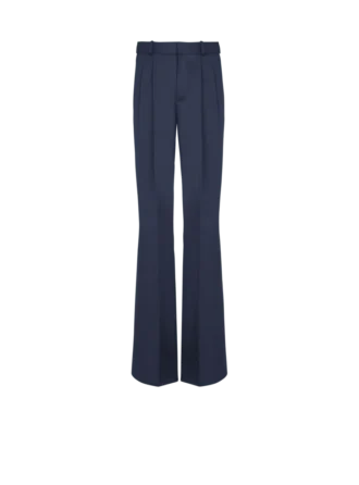 Pantalon à pinces en twill de coton Pantalon à pinces en twill de coton