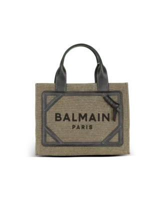 Petit sac cabas B-Army en toile et cuir Petit sac cabas B-Army en toile et cuir