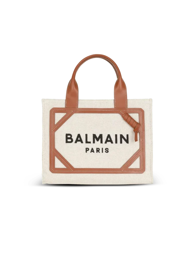Petit sac cabas B-Army en toile et cuir Petit sac cabas B-Army en toile et cuir