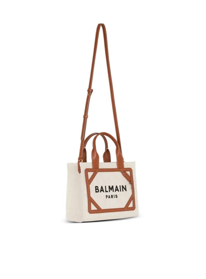 Petit sac cabas B-Army en toile et cuir Petit sac cabas B-Army en toile et cuir