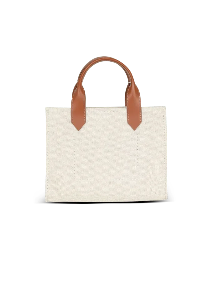 Petit sac cabas B-Army en toile et cuir Petit sac cabas B-Army en toile et cuir
