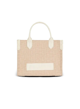 Petit sac cabas en toile monogrammée et cuir B-Army Petit sac cabas en toile monogrammée et cuir B-Army