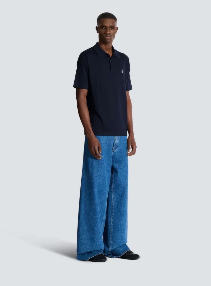 Polo en coton brodé Polo en coton brodé
