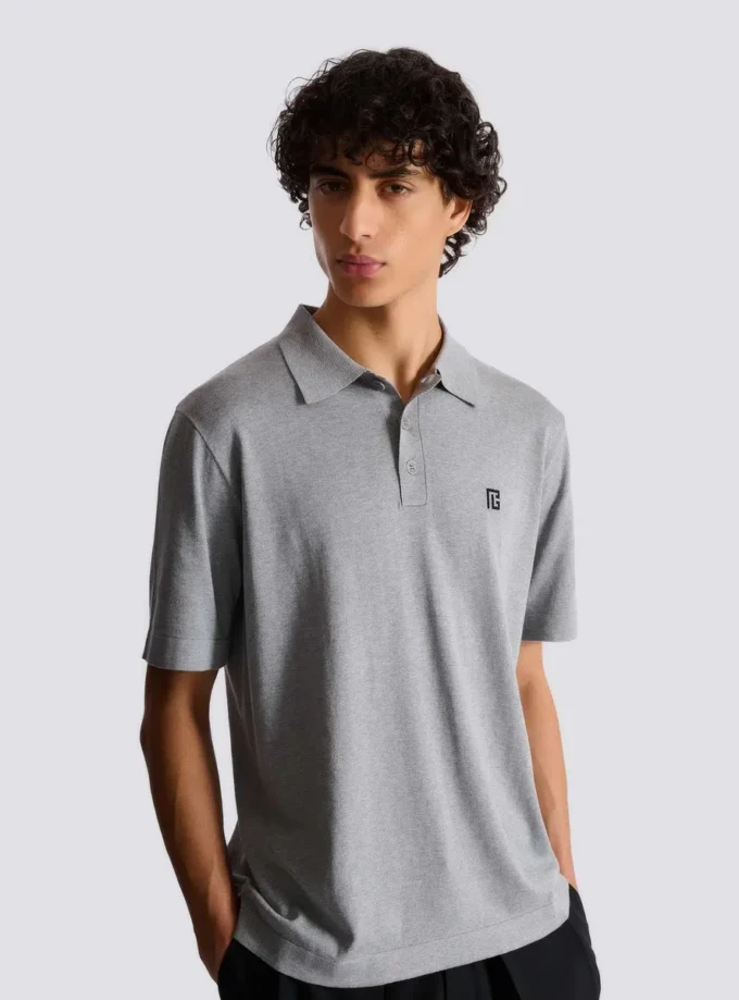 Polo en coton brodé Polo en coton brodé