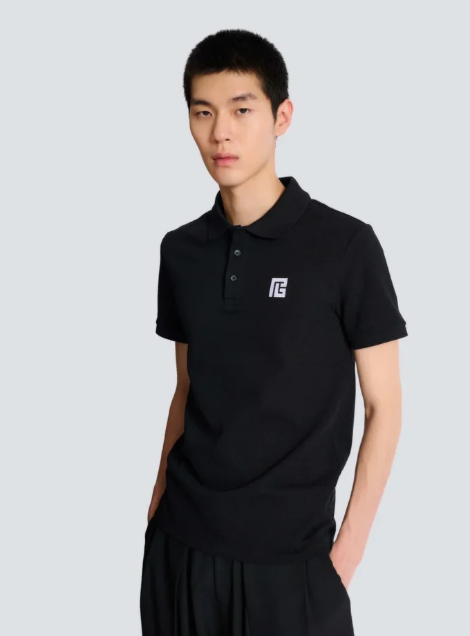 Polo en coton brodé Polo en coton brodé