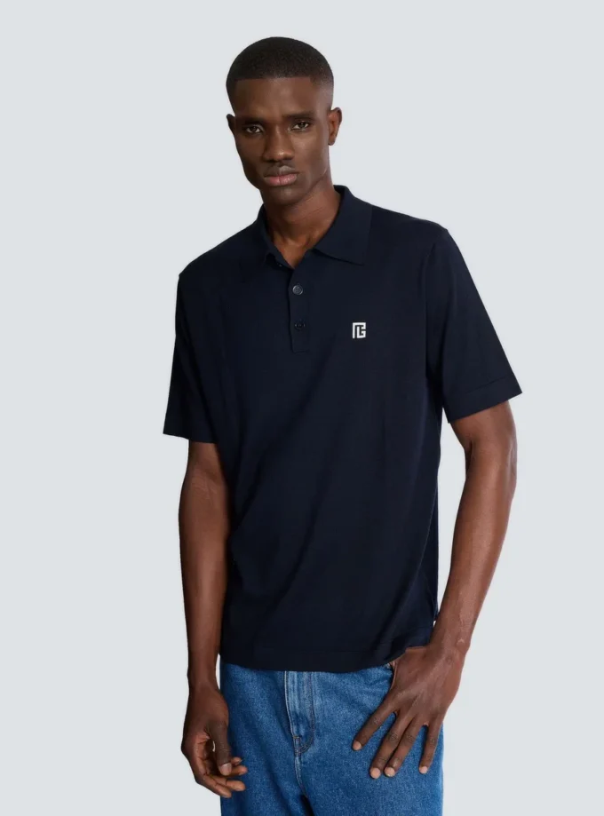 Polo en coton brodé Polo en coton brodé