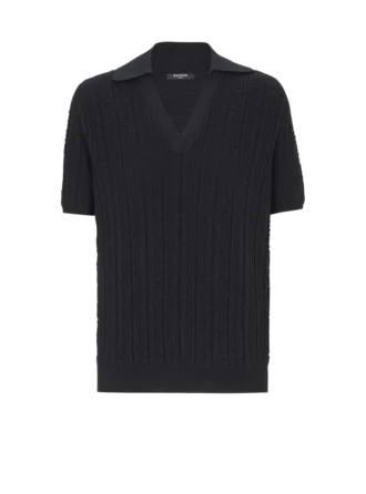 Polo en maille monogramme Polo en maille monogramme