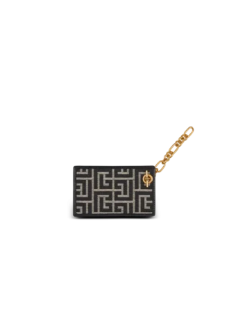 Porte-cartes jacquard monogramme Pulse