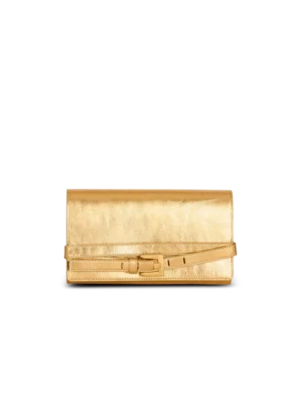 Portefeuille Shuffle en cuir lamé