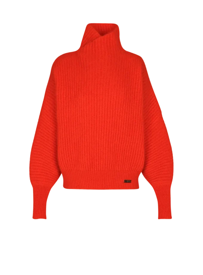 Pull en mohair avec col détaillé