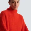 Pull en mohair avec col détaillé