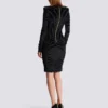 Robe courte en velours imprimé zèbre